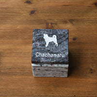 おくぼ for PET《マーブルブルー × ホワイト》